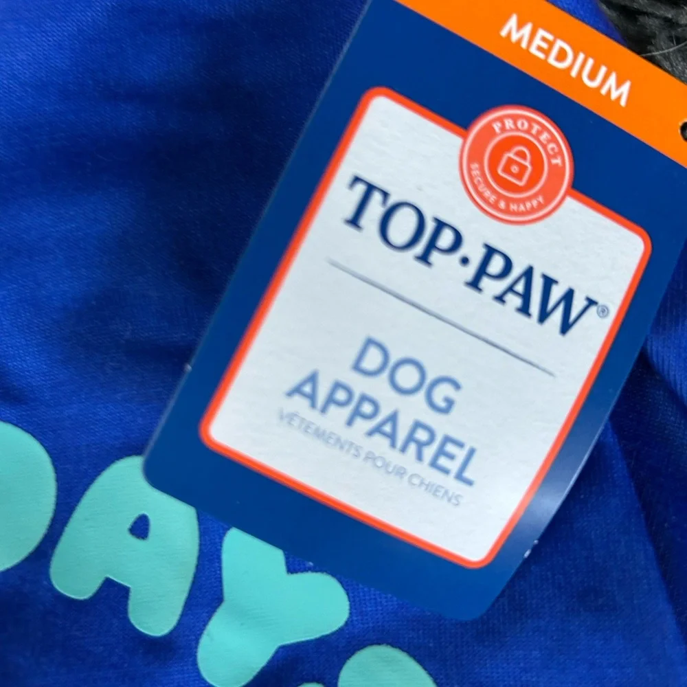 Top Paw Dog Days Summer corgi surfboard Dog Tee M